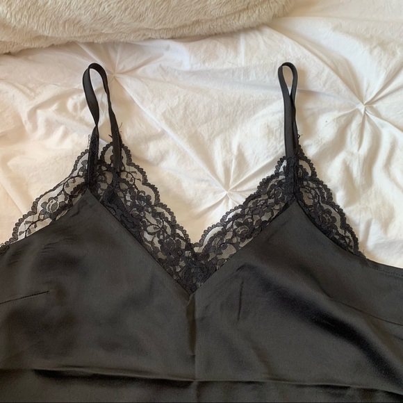 Lace trim Satin Cami - Picture 2 of 2